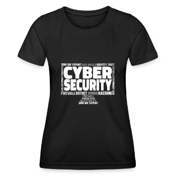 Cybersecurity Hackers IT Security - Women's Functional T-Shirt - black - Front - AI Model Female 172 light (172cm)