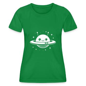 soucoupe volante - T-shirt sport Femme - vert - Devant - AI Model Female 172 dark (172cm)