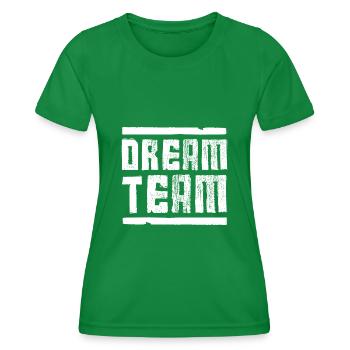 dream team - Frauen Funktions-T-Shirt - Kelly Green - Vorne - AI Model Female 172 dark (172cm)