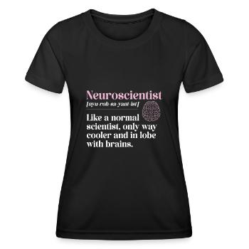 Neurologie Krankenschwester Gehirn Neurologin - Frauen Funktions-T-Shirt - Schwarz - Vorne - AI Model Female 172 light (172cm)