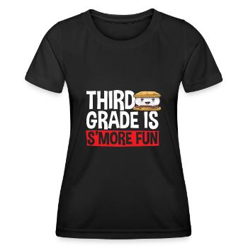 S'more Campfire Marshmallow Camping - T-shirt sport Femme - noir - Devant - AI Model Female 172 light (172cm)