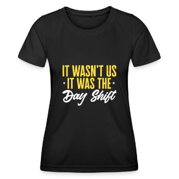 Night Shift Nurse - Women's Functional T-Shirt - black - Front - AI Model Female 172 light (172cm)