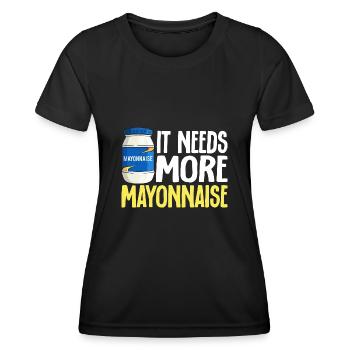 Mayonnaise - Women's Functional T-Shirt - black - Front - AI Model Female 172 light (172cm)