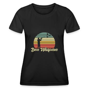 Taubenjäger Taubenjagd Tauben - Frauen Funktions-T-Shirt - Schwarz - Vorne - AI Model Female 172 light (172cm)