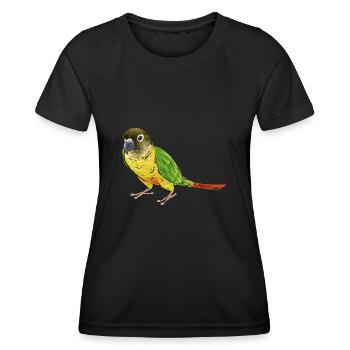 Molinasittich Papagei Vogel Sittich - Frauen Funktions-T-Shirt - Schwarz - Vorne - AI Model Female 172 light (172cm)