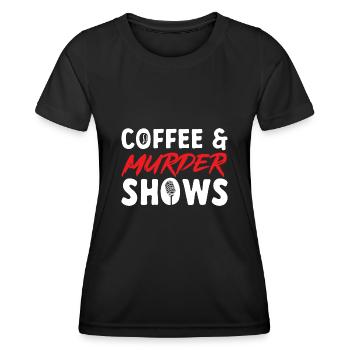 Wahre Verbrechen Podcaster True Crime Podcast - Women's Functional T-Shirt - black - Front - AI Model Female 172 light (172cm)