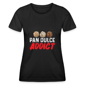 Concha Hispanic Mexican Pan Dulce - Women's Functional T-Shirt - black - Front - AI Model Female 172 light (172cm)