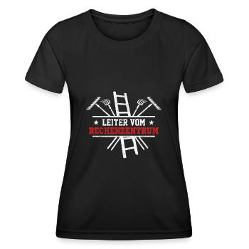 Gärtner Leiter Rechenzentrum EDV IT - Frauen Funktions-T-Shirt - Schwarz - Vorne - AI Model Female 172 light (172cm)