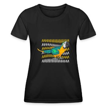 Yellow-breasted Macaw Parrot Blue And Yellow Macaw - Women's Functional T-Shirt - black - Front - AI Model Female 172 light (172cm)