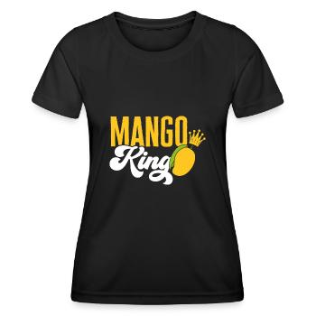 Mango Frucht Mango - Frauen Funktions-T-Shirt - Schwarz - Vorne - AI Model Female 172 light (172cm)