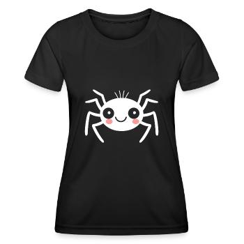 Spinne - Frauen Funktions-T-Shirt - Schwarz - Vorne - AI Model Female 172 light (172cm)