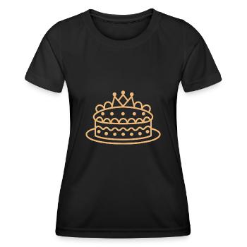 Pfannkuchen - Frauen Funktions-T-Shirt - Schwarz - Vorne - AI Model Female 172 light (172cm)