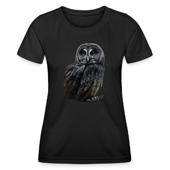 Sooty Owl - Women's Functional T-Shirt - black - Front - AI Model Female 172 light (172cm)