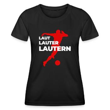 Lautern Verein Kaiserslautern Fußball Lautre Pfalz - Frauen Funktions-T-Shirt - Schwarz - Vorne - AI Model Female 172 light (172cm)