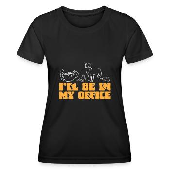 Pet Sitting Cat Dog Pet Sitter - Women's Functional T-Shirt - black - Front - AI Model Female 172 light (172cm)