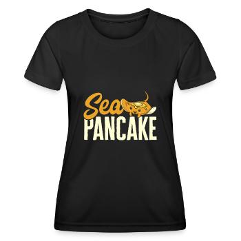 Raies pastenagues, raies manta, raies océaniques, raies - T-shirt sport Femme - noir - Devant - AI Model Female 172 light (172cm)