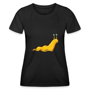 Banana Snail Snail - Women's Functional T-Shirt - black - Front - AI Model Female 172 light (172cm)