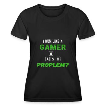 Gaming Gaming Video Games PC Console - Women's Functional T-Shirt - black - Front - AI Model Female 172 light (172cm)