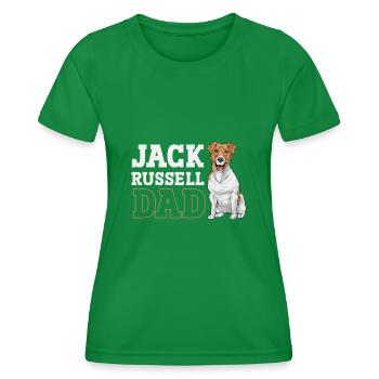 Jack Russell Terrier - T-shirt sport Femme - vert - Devant - AI Model Female 172 dark (172cm)