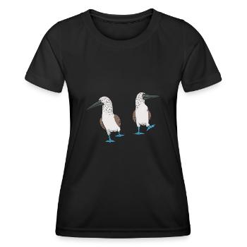 Blue-footed Booby Seabird Blue-footed Booby Seabird - Women's Functional T-Shirt - black - Front - AI Model Female 172 light (172cm)