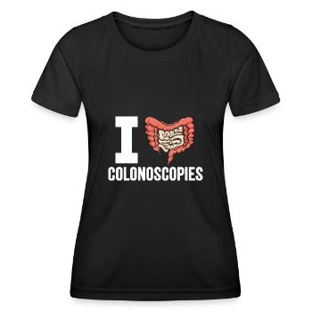 Gastroenterologie Endoskopie Koloskopie - Frauen Funktions-T-Shirt - Schwarz - Vorne - AI Model Female 172 light (172cm)