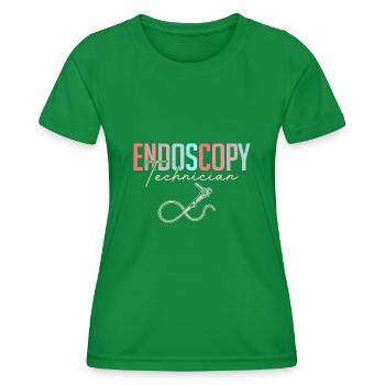 Gastro-entérologie Endoscopie Coloscopie - T-shirt sport Femme - vert - Devant - AI Model Female 172 dark (172cm)