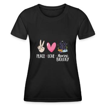 Marine Biology Ocean Marine Biologist - Women's Functional T-Shirt - black - Front - AI Model Female 172 light (172cm)