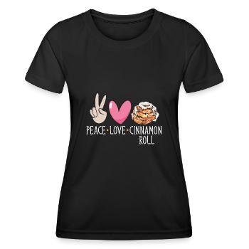 Cinnamon roll - Women's Functional T-Shirt - black - Front - AI Model Female 172 light (172cm)
