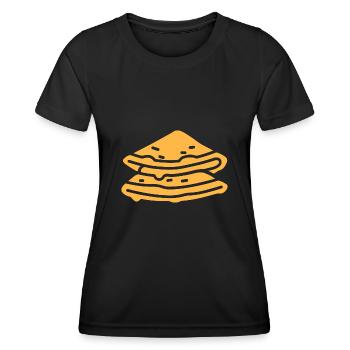crêpe - T-shirt sport Femme - noir - Devant - AI Model Female 172 light (172cm)