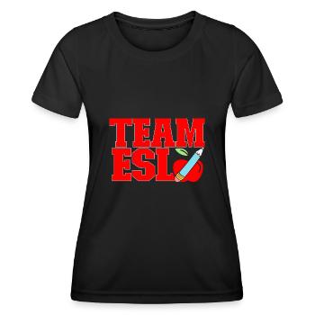 Teacher English Second Language Foreign Language - Women's Functional T-Shirt - black - Front - AI Model Female 172 light (172cm)