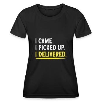Supplier Package Delivery - Women's Functional T-Shirt - black - Front - AI Model Female 172 light (172cm)