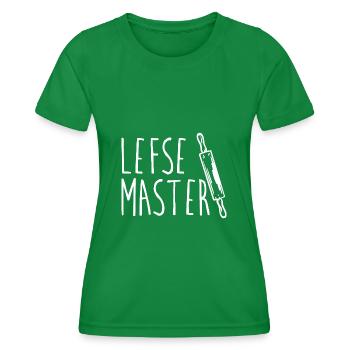 Lefse Master 8 - Women's Functional T-Shirt - kelly green - Front - AI Model Female 172 dark (172cm)