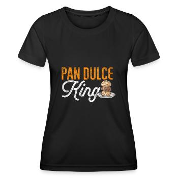 Concha Hispanique Mexicain Pan Dulce - T-shirt sport Femme - noir - Devant - AI Model Female 172 light (172cm)