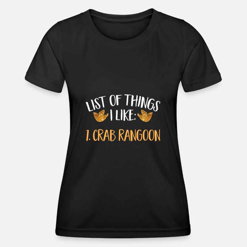 Krabben Rangoon Crab Rangoon - Women's Functional T-Shirt - black