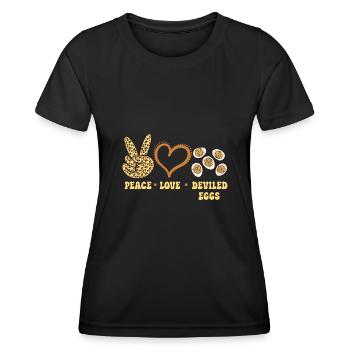 Stuffed Eggs Deviled Eggs - Women's Functional T-Shirt - black - Front - AI Model Female 172 light (172cm)
