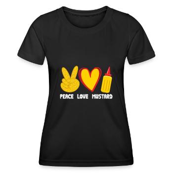 Senf Moutarde - T-shirt sport Femme - noir - Devant - AI Model Female 172 light (172cm)