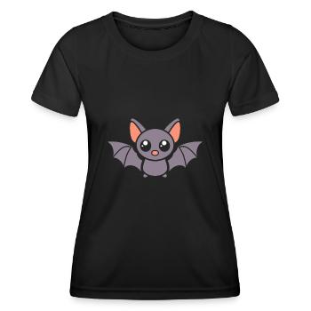 chauve-souris - T-shirt sport Femme - noir - Devant - AI Model Female 172 light (172cm)