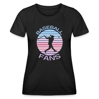 Baseball Fans - Women's Functional T-Shirt - black - Front - AI Model Female 172 light (172cm)
