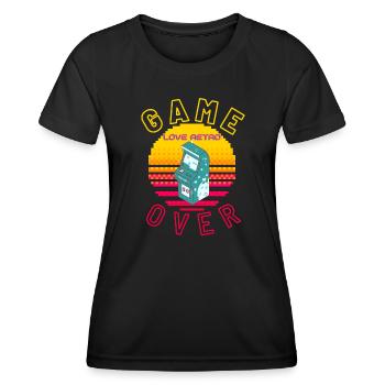 Fin du jeu - T-shirt sport Femme - noir - Devant - AI Model Female 172 light (172cm)