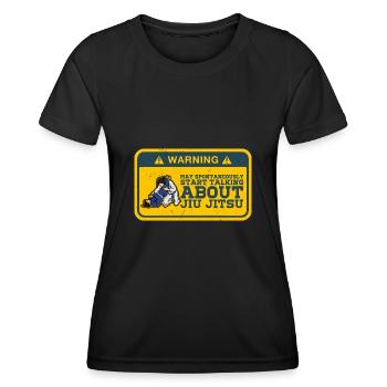 Jiu-Jitsu brésilien BJJ Sports Filles - T-shirt sport Femme - noir - Devant - AI Model Female 172 light (172cm)