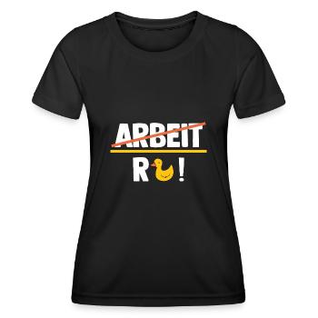 Ruhestand Pension Rente Rentner - Frauen Funktions-T-Shirt - Schwarz - Vorne - AI Model Female 172 light (172cm)