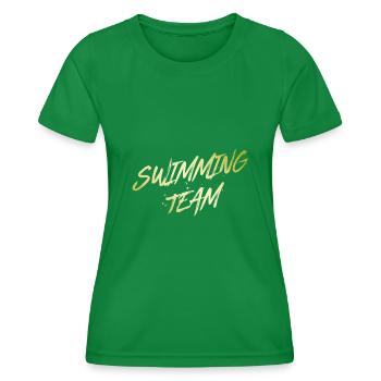 Équipe de natation - T-shirt sport Femme - vert - Devant - AI Model Female 172 dark (172cm)