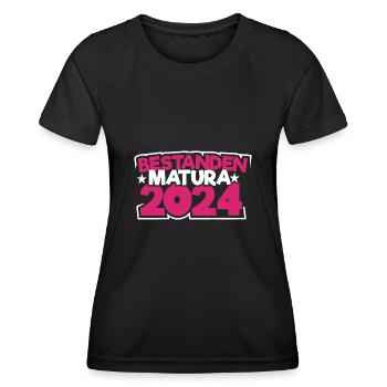 Matura 2024 Maturareise Maturafeier Maturant - Frauen Funktions-T-Shirt - Schwarz - Vorne - AI Model Female 172 light (172cm)