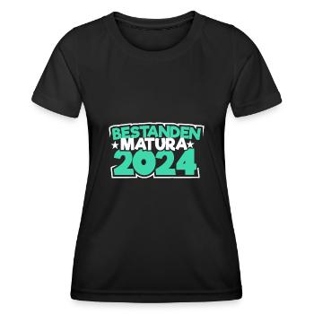 Matura 2024 Maturareise Maturafeier Maturant - Frauen Funktions-T-Shirt - Schwarz - Vorne - AI Model Female 172 light (172cm)