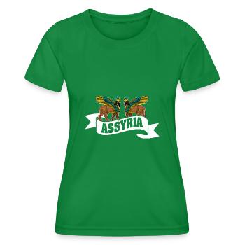 Assyrie Sumérien Lamassu Babylone Sumer Antiquités - T-shirt sport Femme - vert - Devant - AI Model Female 172 dark (172cm)