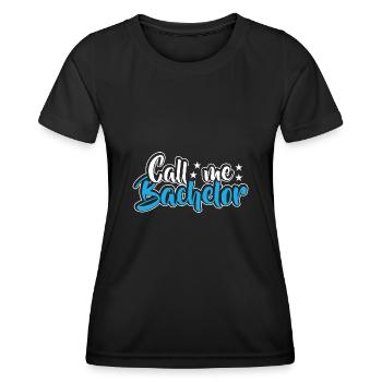 Baccalauréat Réussi Graduation Doctorat Graduation - T-shirt sport Femme - noir - Devant - AI Model Female 172 light (172cm)