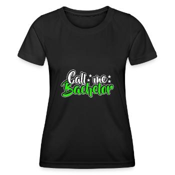 Baccalauréat Réussi Graduation Doctorat Graduation - T-shirt sport Femme - noir - Devant - AI Model Female 172 light (172cm)