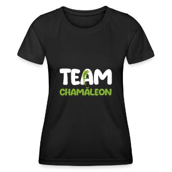 Terrarium Echsen Reptilien - Frauen Funktions-T-Shirt - Schwarz - Vorne - AI Model Female 172 light (172cm)