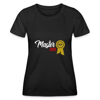 Master 2023 Graduation Graduation Uni - Women's Functional T-Shirt - black - Front - AI Model Female 172 light (172cm)