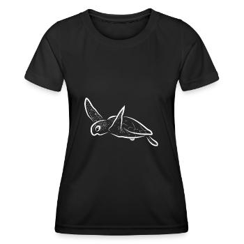 Turtle turtle - Women's Functional T-Shirt - black - Front - AI Model Female 172 light (172cm)